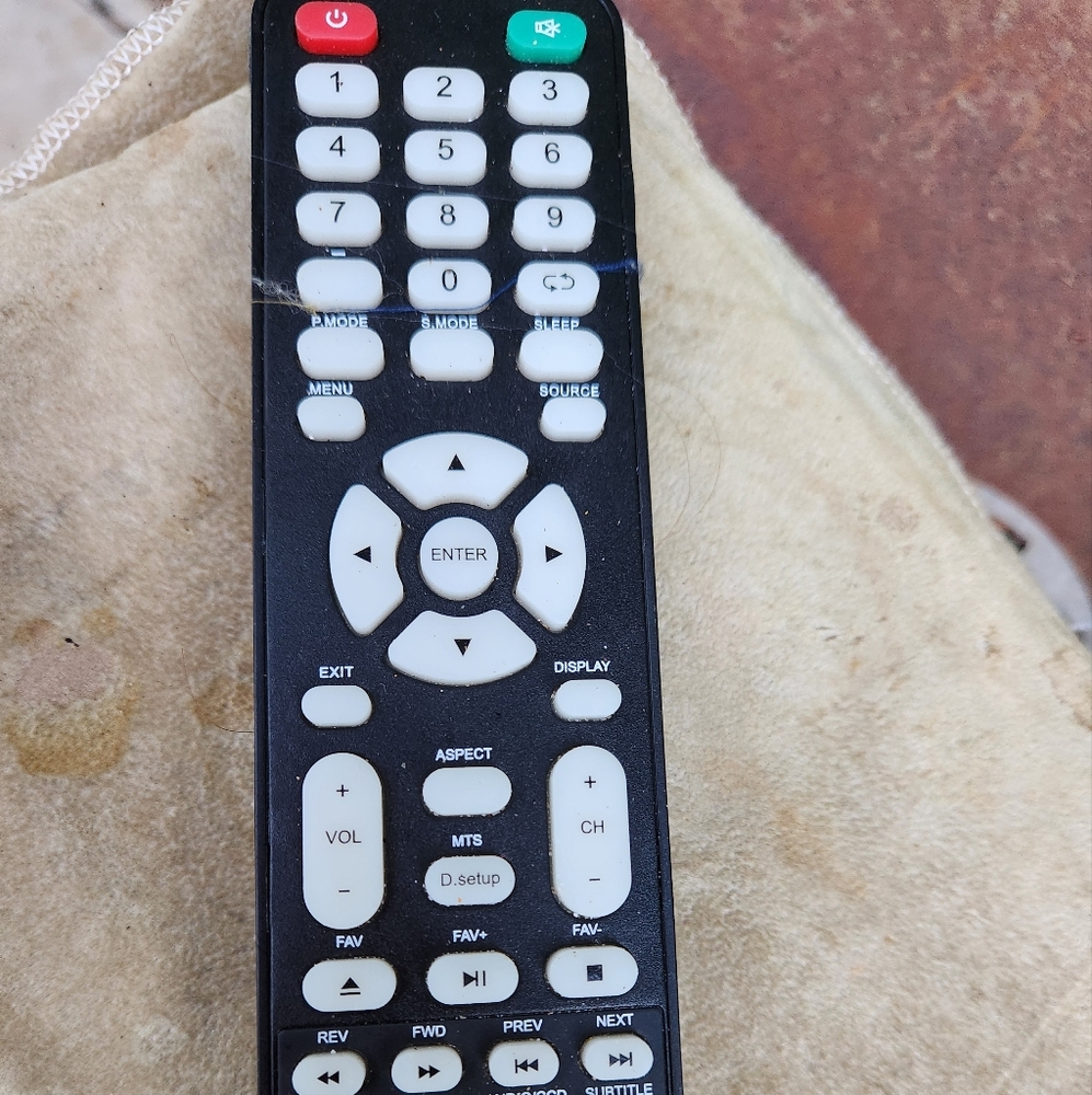 JVC Combo Black and White Remote Control